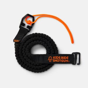 Kids Ride Shotgun Quick Fit MTB Tow Rope Sort/oransje